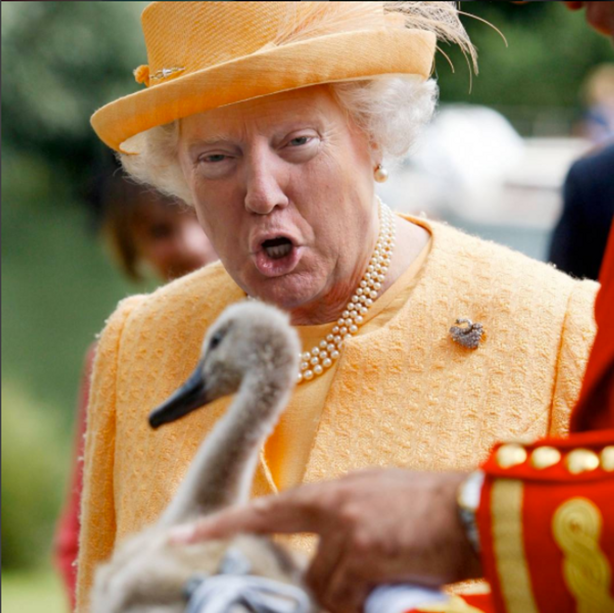 Someone's Been Photoshopping Trump's Face on the Queen