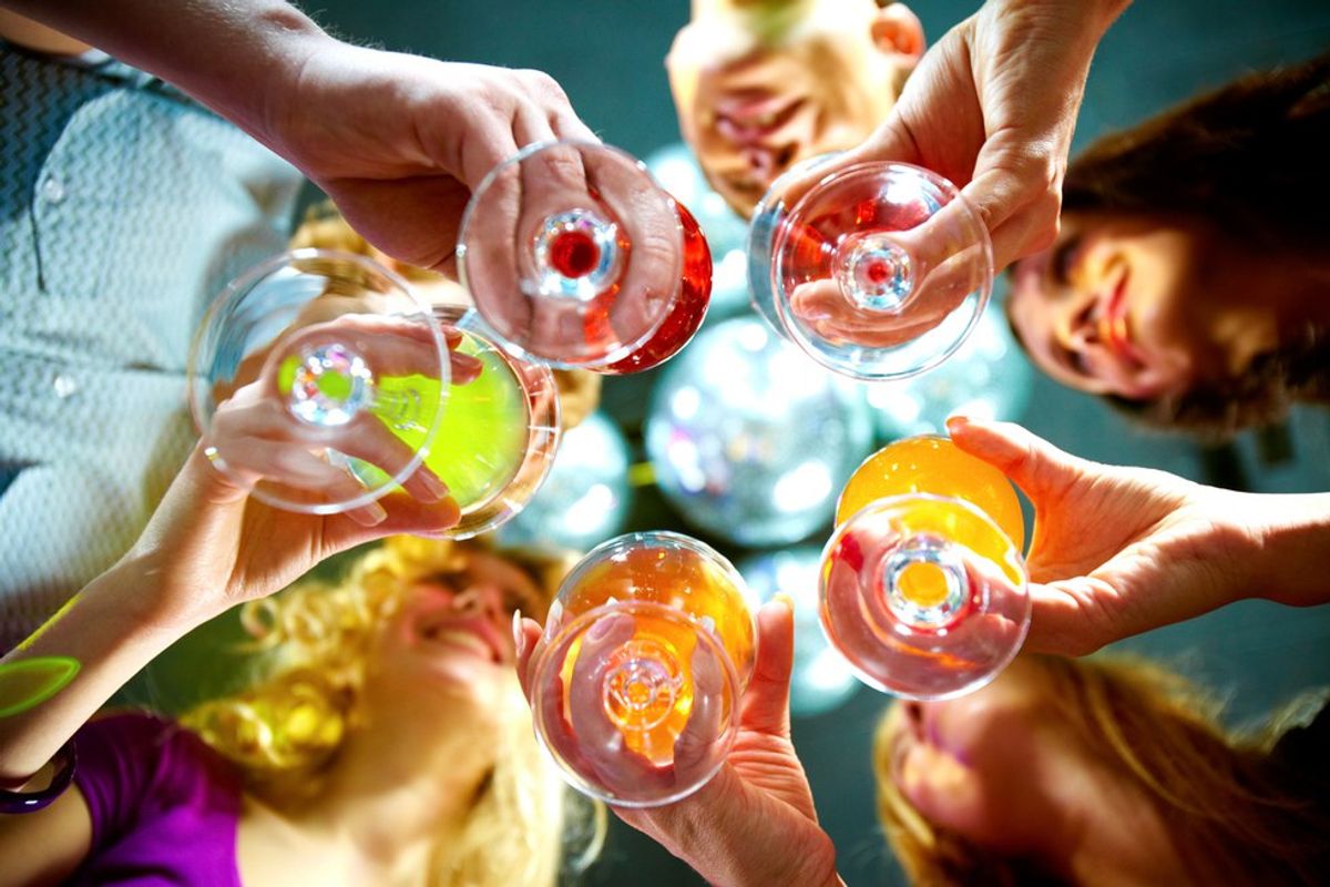 Christmas Party-Goers As Types Of Alcoholic Drinks