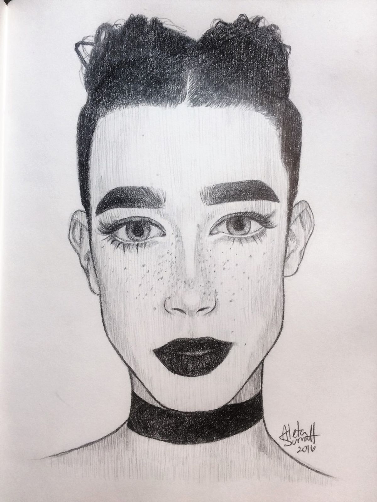 Video: James Charles Speed Drawing