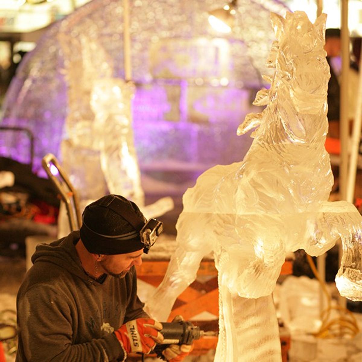Ithaca Ice Fest Sculptors Illustrate Impressive Carvings and Camaraderie