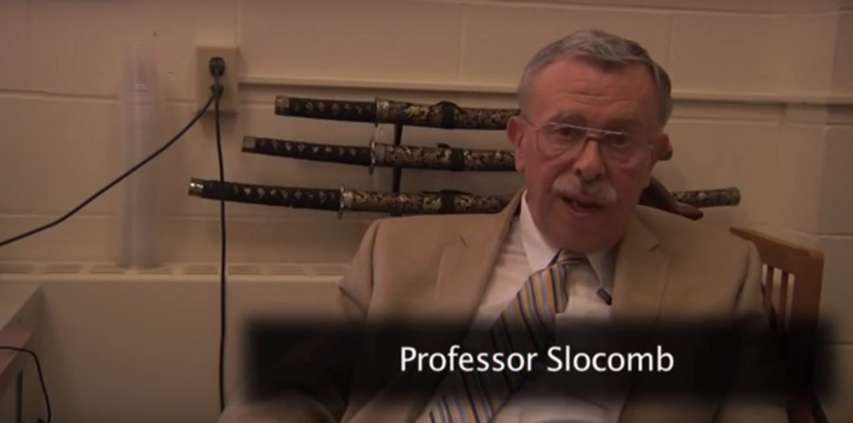 Thank You, Professor Slocomb