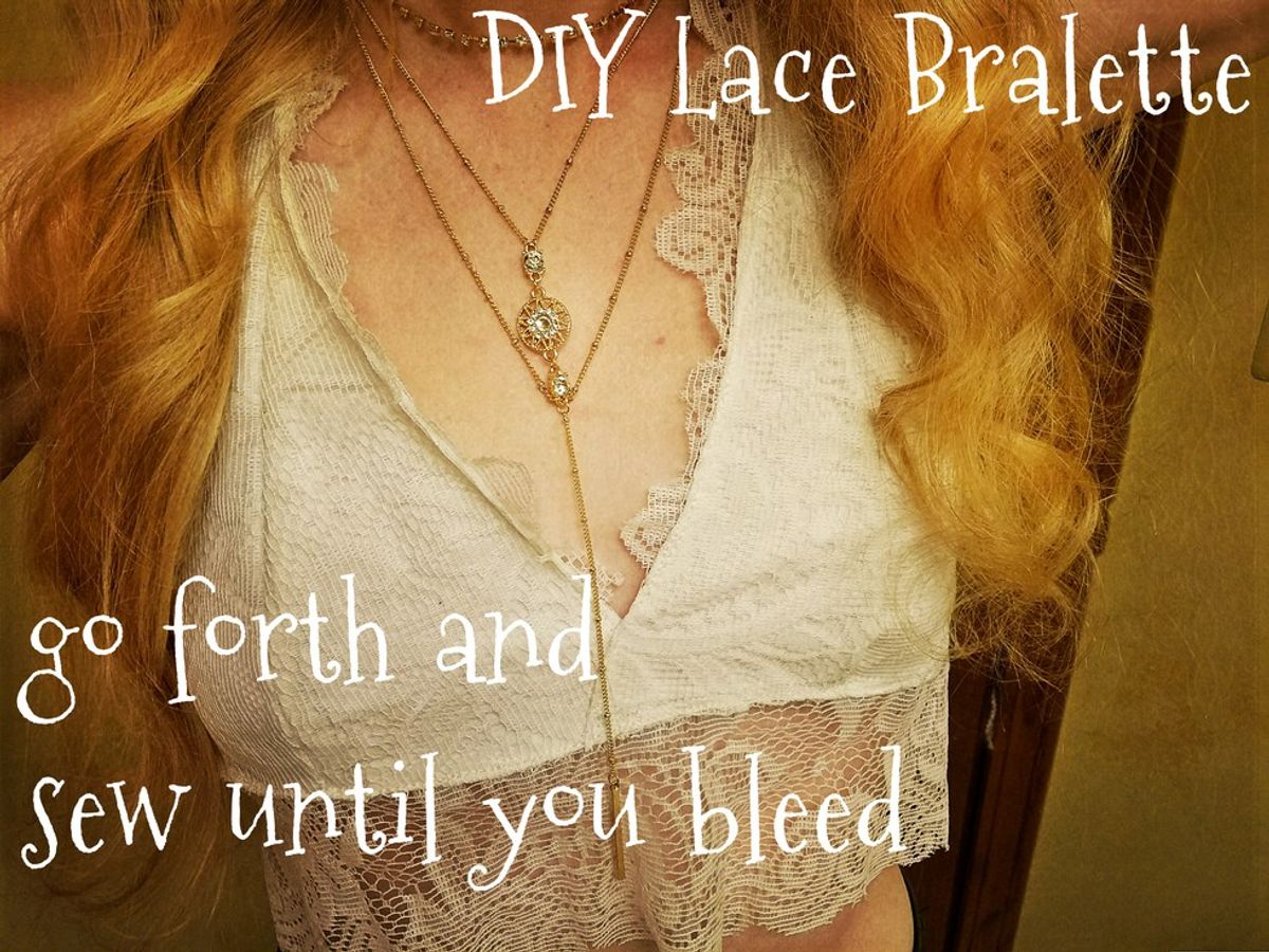 7 Steps To DIY A Lace Bralette