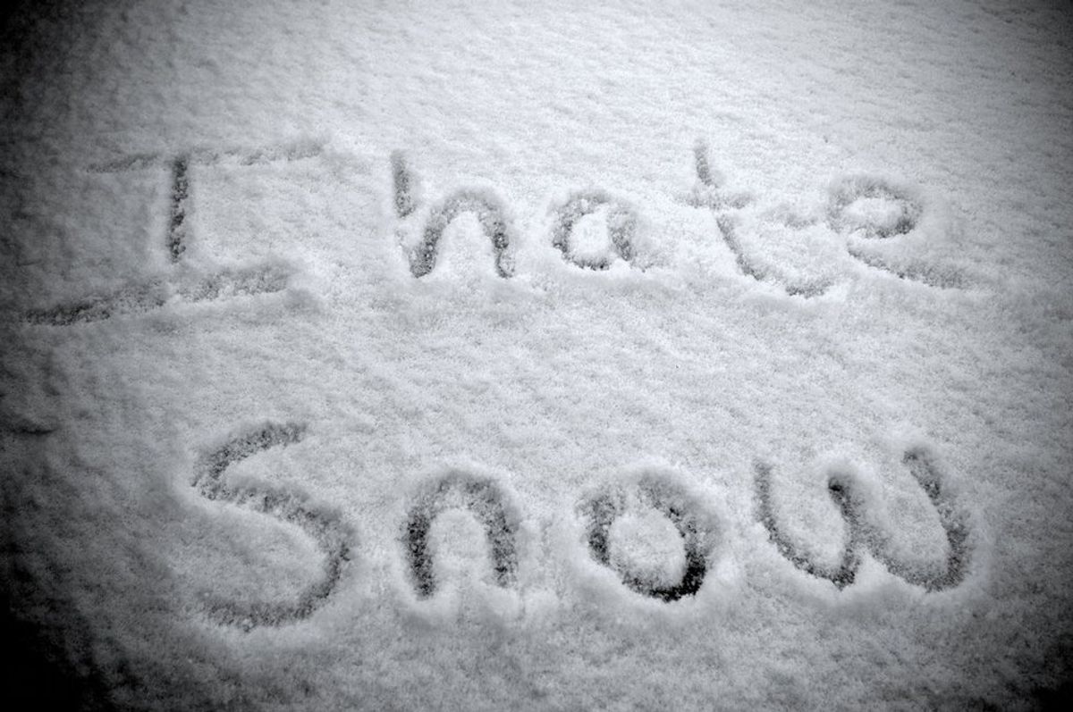 5 Reasons To Hate The Snow