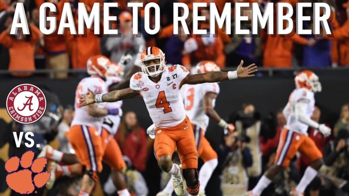 Clemson vs. Alabama: Did Not Disappoint
