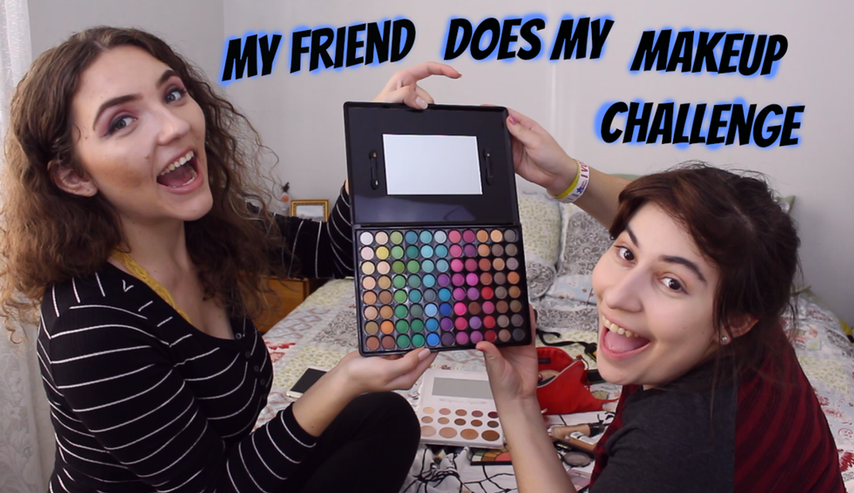 My Friend Does My Makeup Challenge Part 1