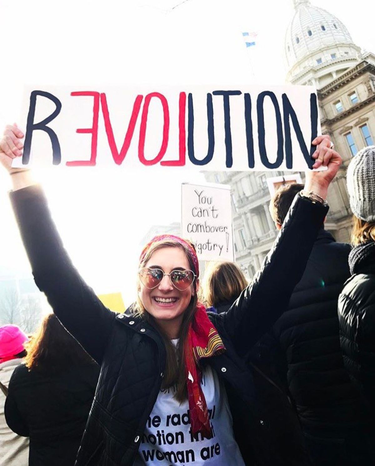 18 Unforgettable Photos From The Women's March On Lansing
