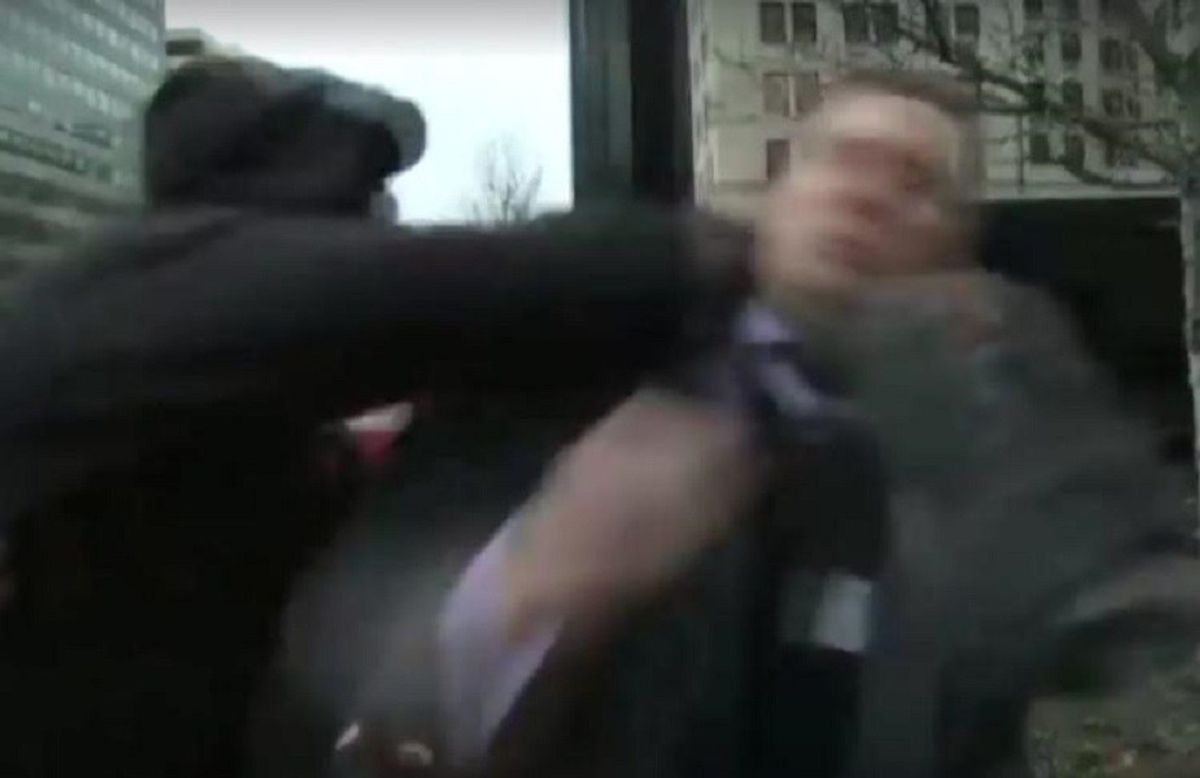 Protester Sucker Punches White Supremacist On Inauguration Day
