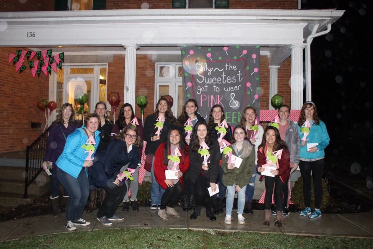 A Letter To The New Members Of Delta Zeta's Alpha Rho Chapter