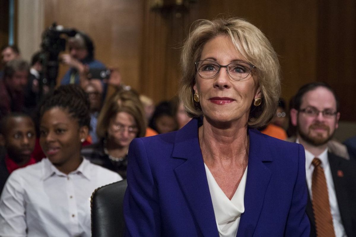 Keep Betsy DeVos Away From My Education, America