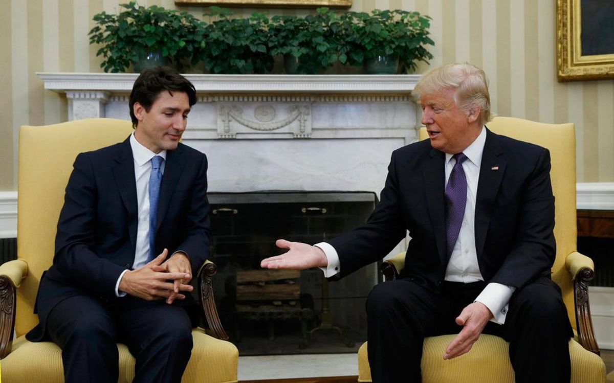 Trudeau’s Awkward Reaction To Trump’s Handshake Will Make You LOL