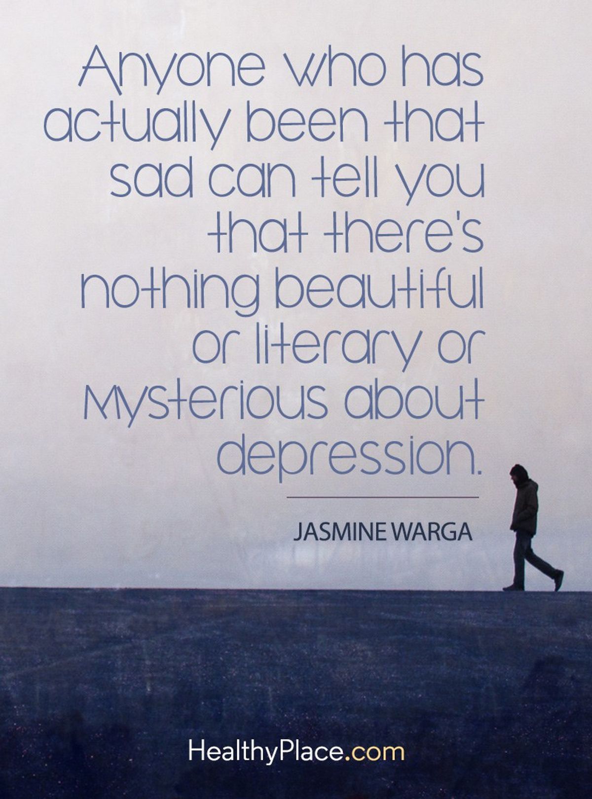 Depression makes you feel numb, Anxiety makes you feel scared