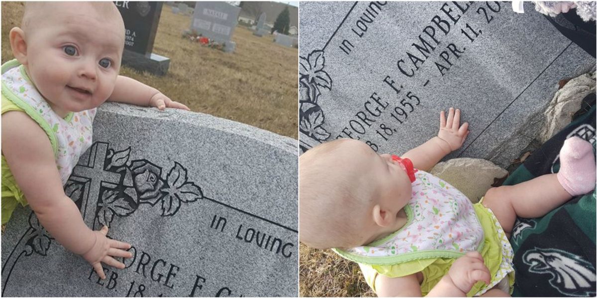 From The Girl Who Had To Take Her Daughter To See Her Father At His Grave