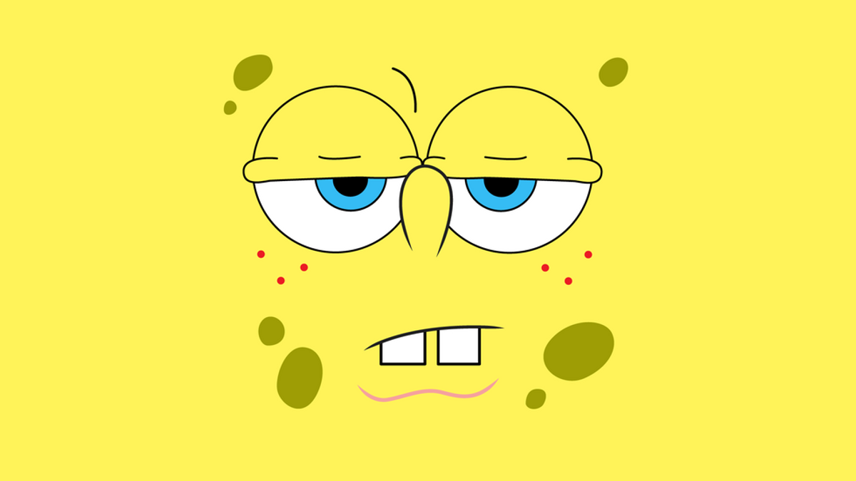 Spongebob Reacting To The End Of Spring Break