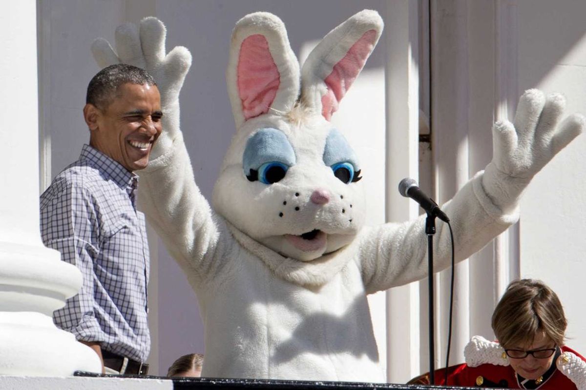 Sean Spicer As White House Easter Bunny