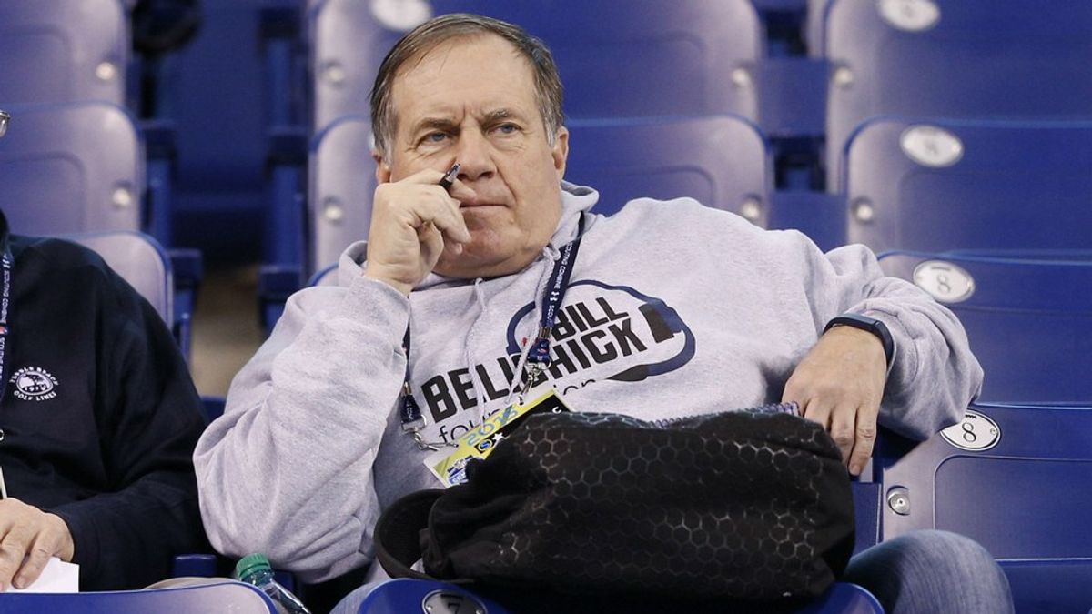 Who is Bill Belichick Considering in the First Round of the NFL Draft?