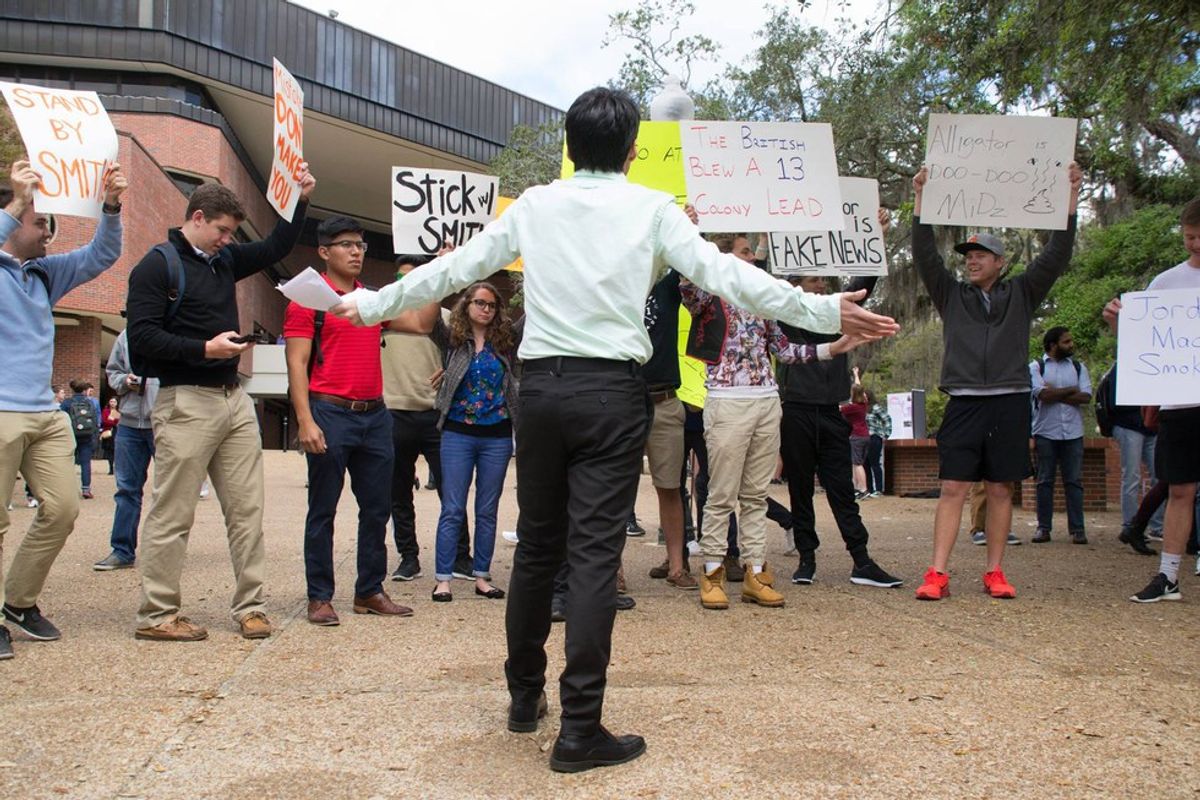 Protest Erupts Following UF Student Body President Elect's Arrest
