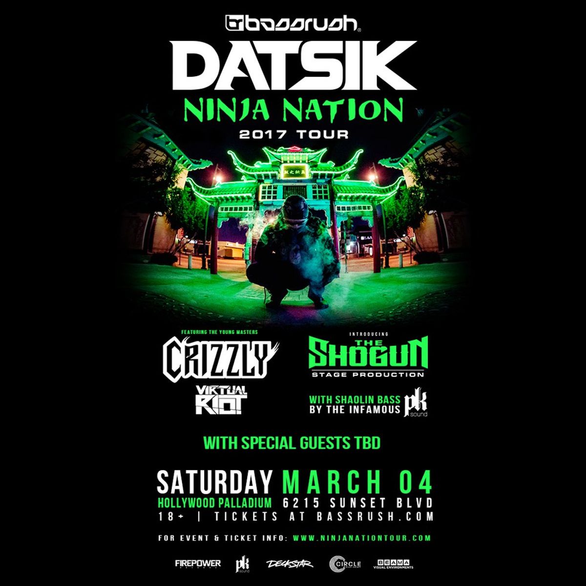 Bassrush Experience presents the Ninja Nation Tour