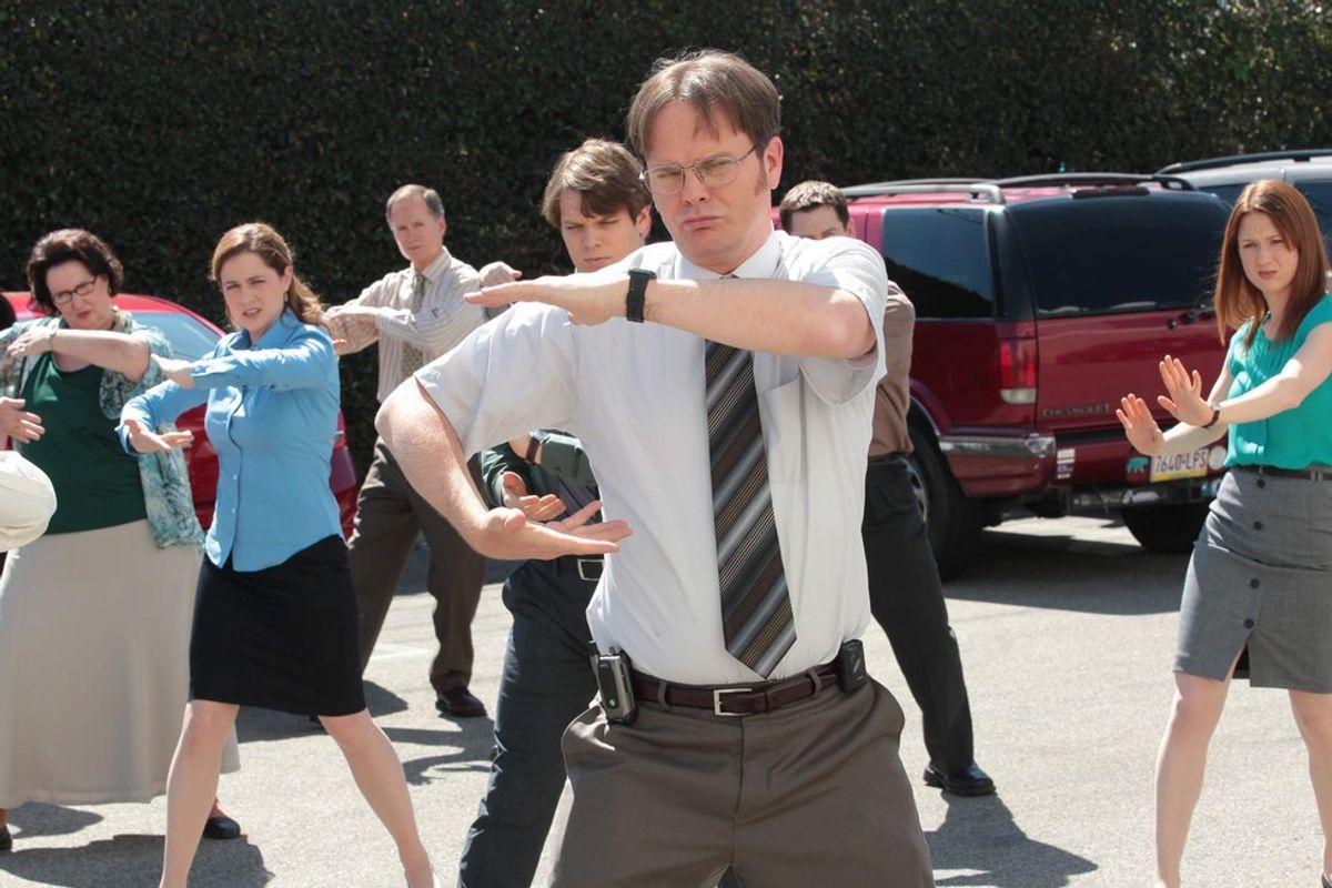 Stages of Working Out According To The Office