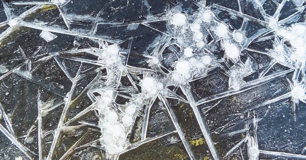 Flickr- cracked, frozen hail