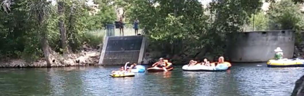 Floating down the river with my best friend