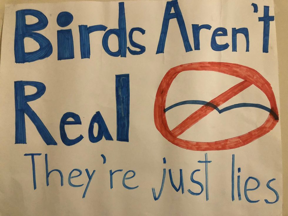 Flyer hung up in support