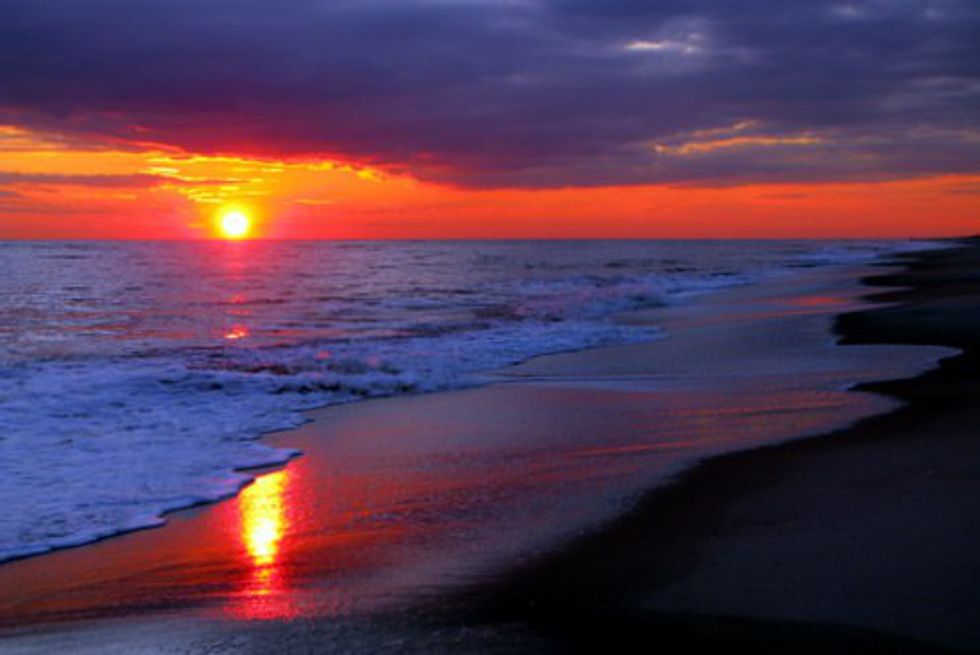 Gilgo Beach on Long Island stunning sunset