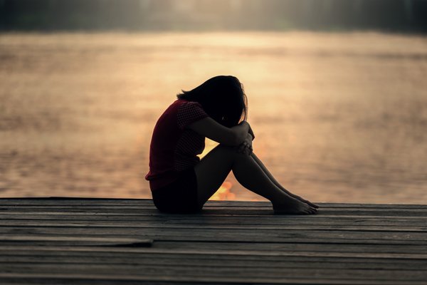 Girl Alone On Boardwalk