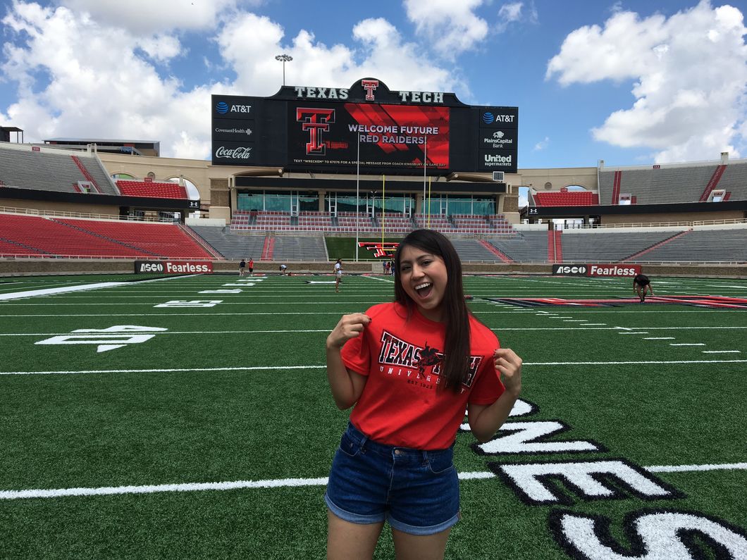 girl at texas tech