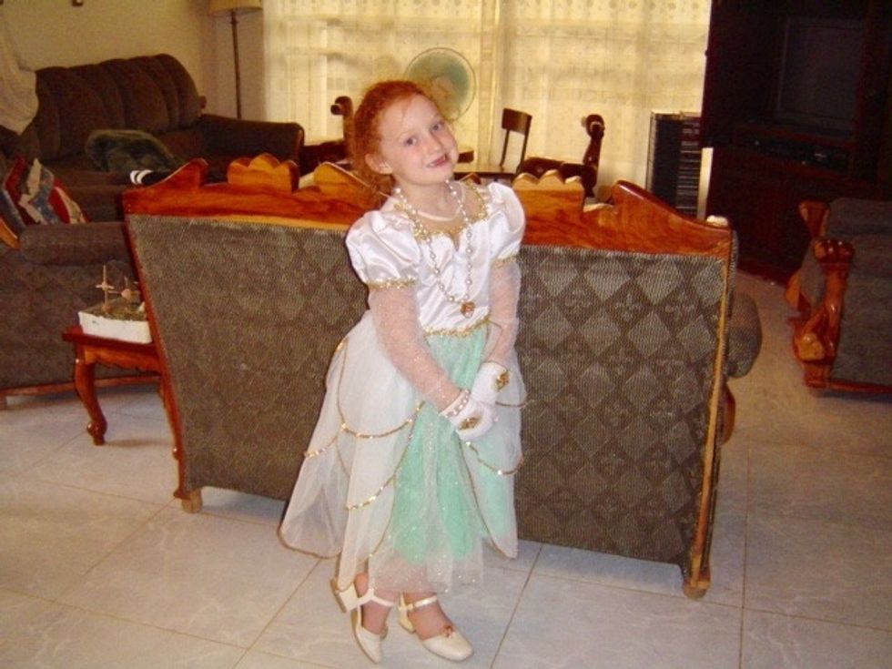 girl in a princess dress