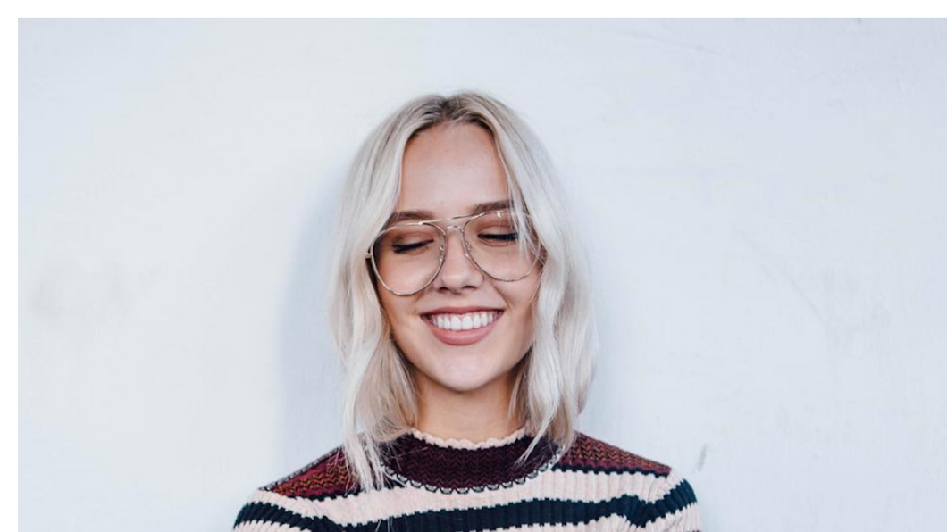 girl in glasses