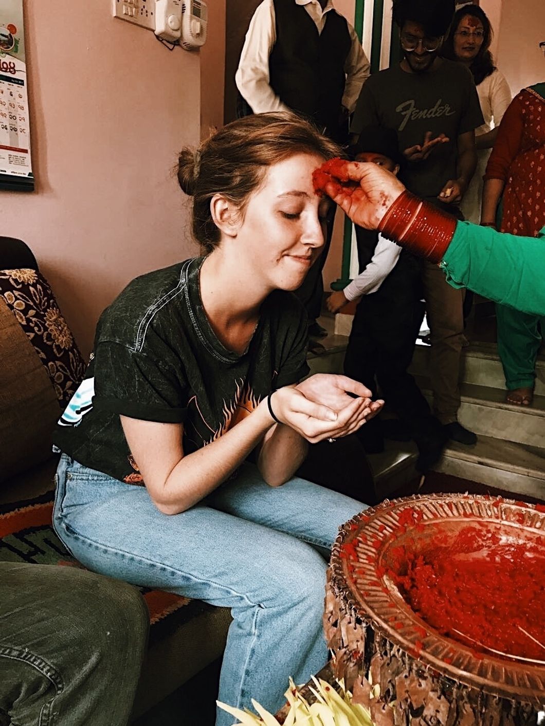 girl, Nepal, dashain, celebration, travel