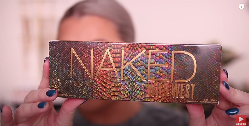 Girl Testing out Naked Palette