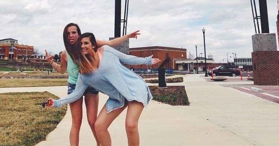 girls celebrating 21st birthday party