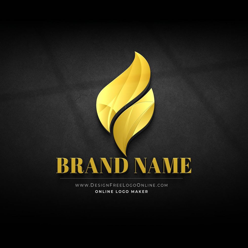 golden flams logo design