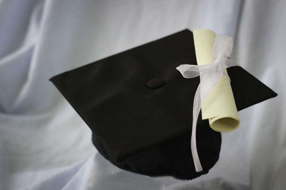 Graduate Cap and Scroll