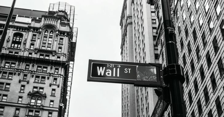 grayscale photo of 1-21 Wall street signage