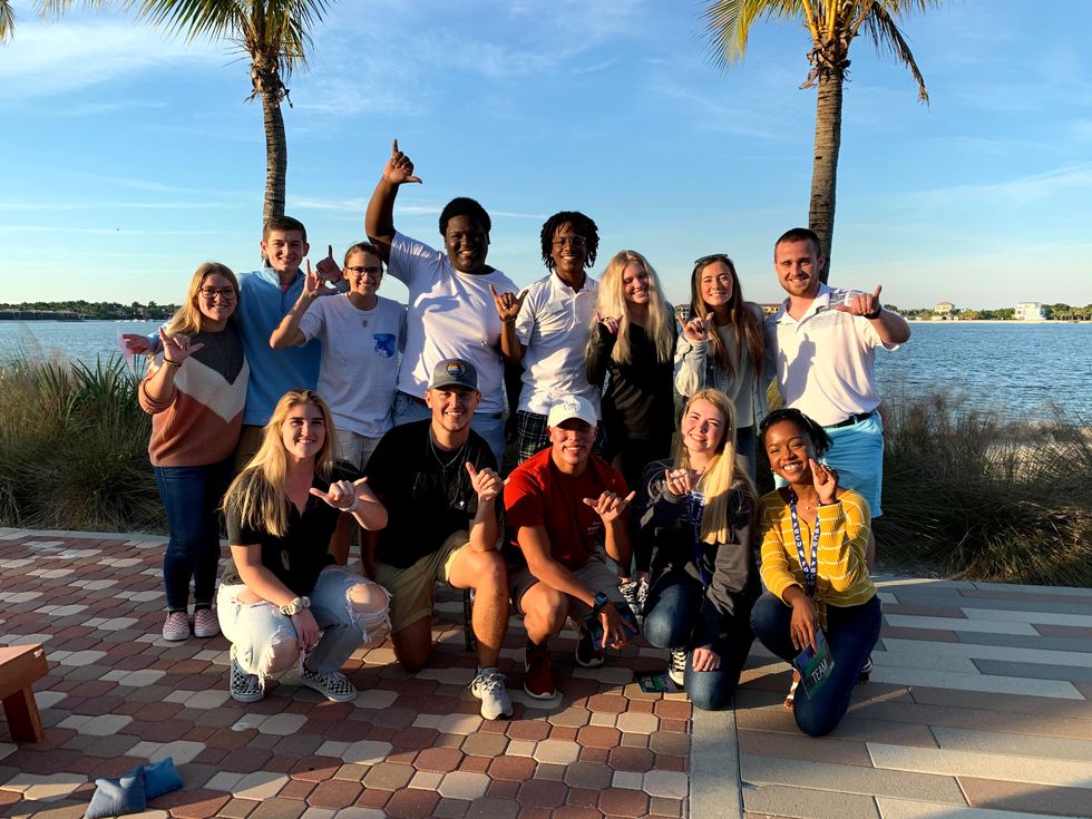 Groups of friends at FGCU
