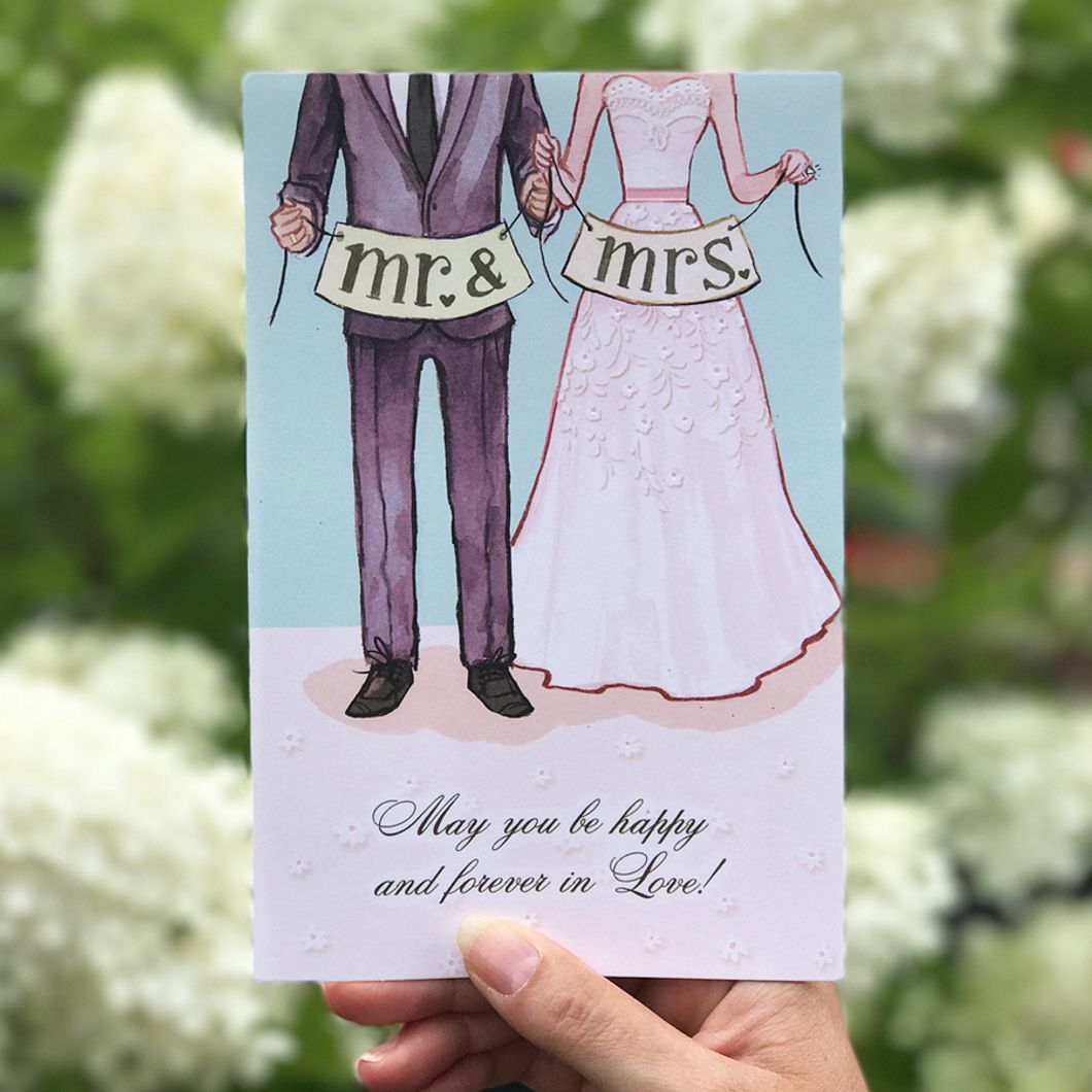 hallmark signature gold and white anniversary card for mr and mrs