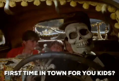 Halloweentown cab ride