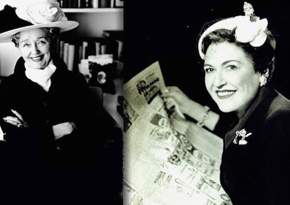 Hedda Hopper and Louella Parsons
