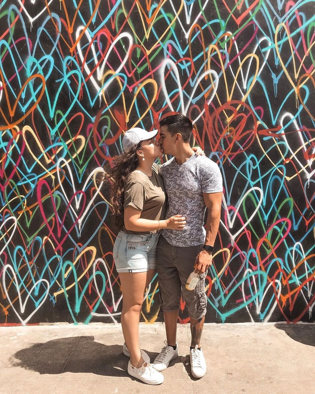 Holding hands with babe