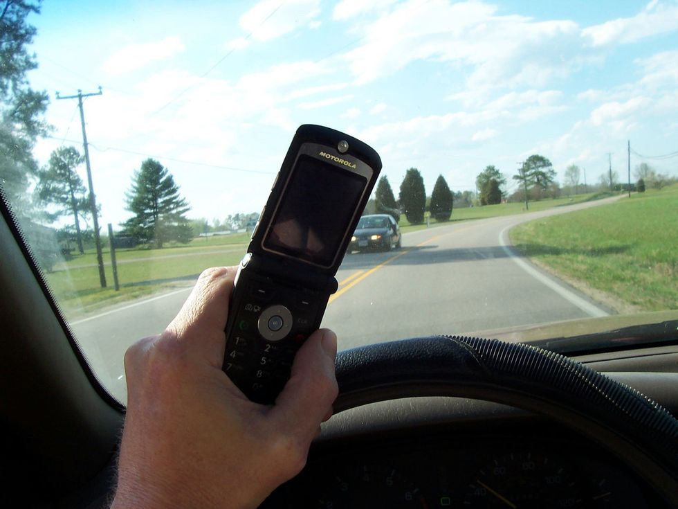 Holding Phone While Driving
