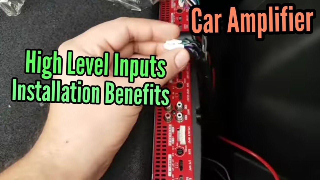 How To Wire High-level input on the amp