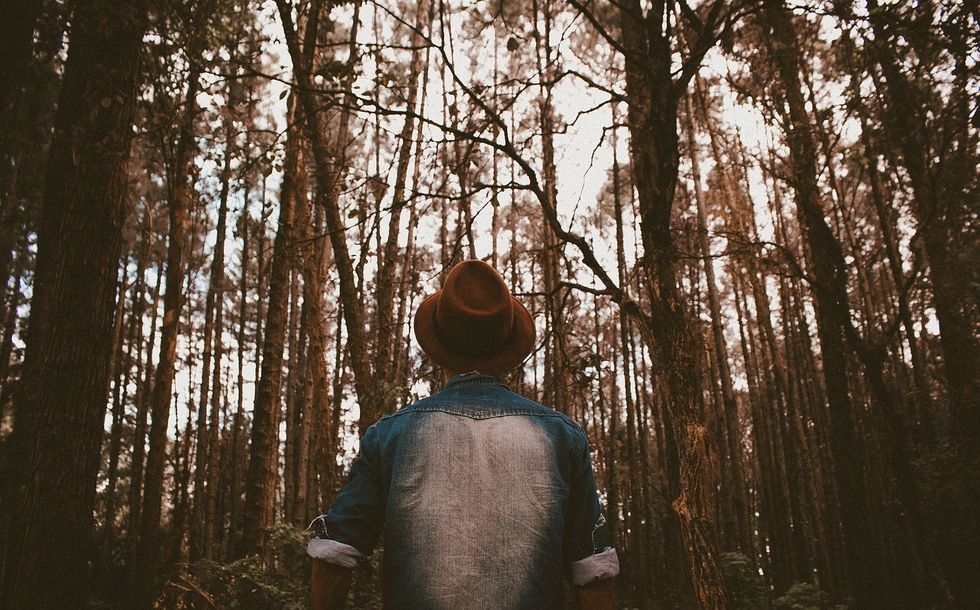 https://pixabay.com/en/people-man-denim-hat-woods-forest-2572438/