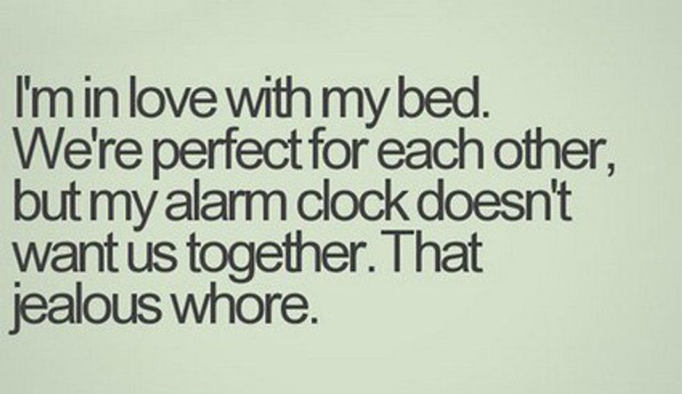 I'm in love with my bed