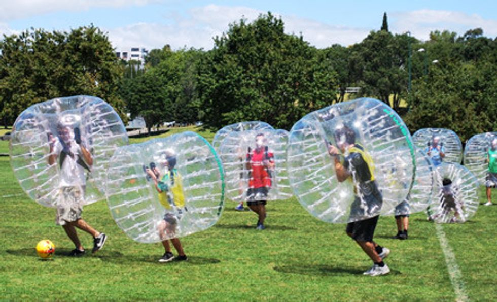 Bubble Bump: Soccer With A Twist
