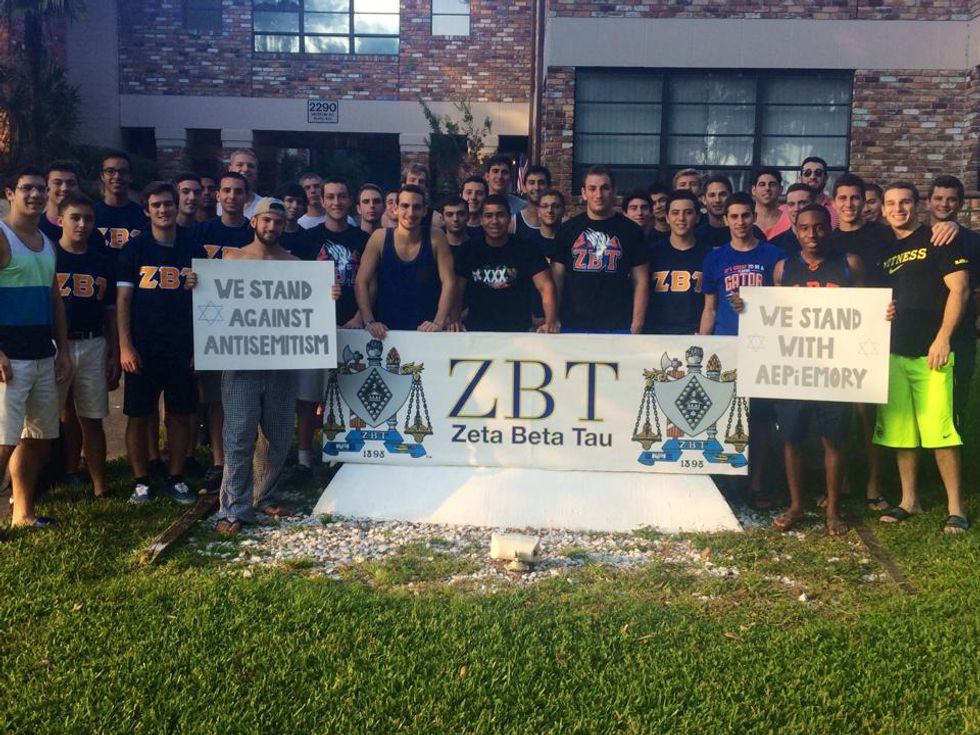 ZBT UF Stands With AEPi Emory