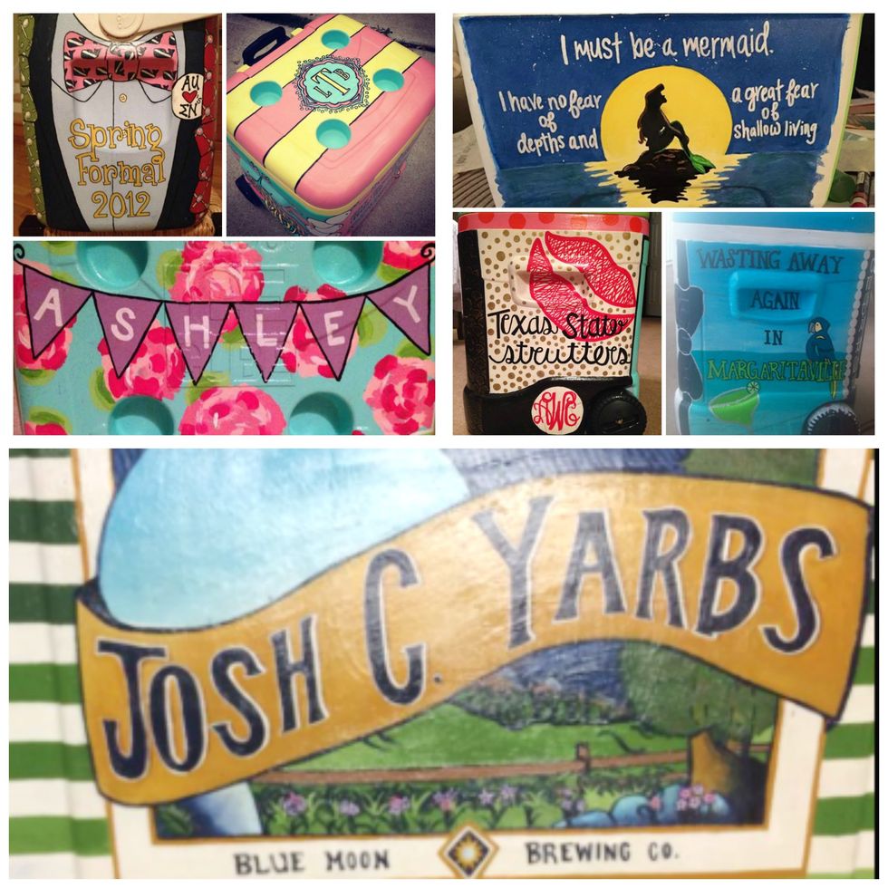 A College Survival Guide:
Cooler Painting