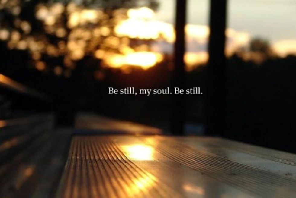 Be Still And Know