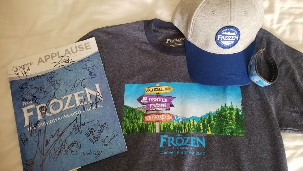 Opening night for Frozen The Musical